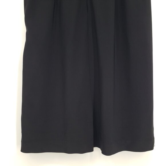 Adrianna Papell Ruched Mesh Sheath Cocktail Dress 12 Sleeveless Nude Black Tan - Picture 8 of 10